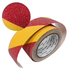 สีแดงสีเหลืองคู่ 50MMx5M PVC Stair Anti-Skid Tape Frosted Safety Non Slip