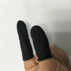 ถุงมือป้องกันไฟฟ้าสถิตย์สีดำสบาย ๆ ลาเท็กซ์ลายนิ้วมือป้องกันพื้นผิวเรียบ