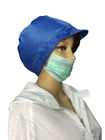 Breathable Re Useable ESD Safe Clothing หมวก ESD 5x5 ซม. หน้าต่างตาข่ายด้านบน