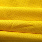 4mm Grid Cotton โพลีเอสเตอร์คาร์บอนทอป้องกันไฟฟ้าสถิตย์ TC Fabric