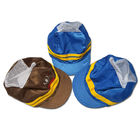 OEM สีน้ำตาล ESD หมวกป้องกันไฟฟ้าสถิต 99% โพลีเอสเตอร์ 1% คาร์บอนไฟเบอร์