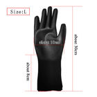 ถุงมือป้องกันไฟฟ้าสถิตย์แบบยาว Polyester Black ESD PU Palm Coated