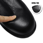 คลีนรูมอุตสาหกรรมรองเท้านิรภัย ESD สีดำป้องกันการลื่นสบาย