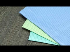 4mm Grid Conductive Wire red Anti Static 65%Polyester 32%Cotton 2%Carbon TC Fiber Fabric