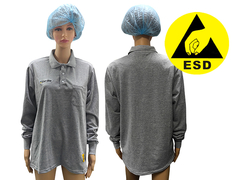 ESD แอนติสตาติก พิกเปโล เสื้อแขนยาว