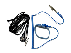 ผ้าแบบนําไฟ ESD สายข้อมือ แผ่นกดดิน สวมสายสําหรับ ESD Mat