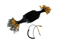 สีดํา สีเหลือง 1.8m ESD สายเชื่อมดินสําหรับห้องสะอาด