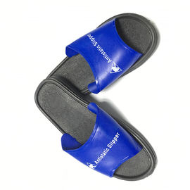 รองเท้าแตะ PVC แบบซักได้ประหยัด ESD Safety Shoes สีน้ำเงิน Upper W / Black Sole