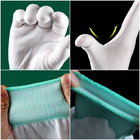 ถุงมือทำงานเพื่อความปลอดภัยในอุตสาหกรรมปลอดฝุ่น โพลีเอสเตอร์ 100%