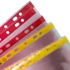 Cleanroom 11 Hole File Bag A4 A3 Dust Free ESD Anti Static Document Bag สีชมพูหรือเหลือง