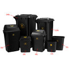 PP พลาสติกสีดำ SMT ไฟฟ้าสถิตคลีนรูมกล่องเครื่องมือถังขยะถังขยะป้องกันไฟฟ้าสถิตย์ ESD
