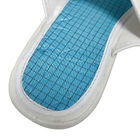 สีขาว ESD รองเท้าทํางานกันสติก 4 หลุม PVC Sole+PU ผ้ารองเท้าอุตสาหกรรมด้านบน