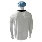 เสื้อยืด ESD สีขาว 7 มม สาย 99% โพลิเอสเตอร์ + 1% สายไหมต่อเนื่อง สีเสื้อยืด POLO Anti Static