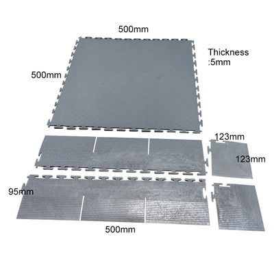 ESD PVC Floor Tile Interlocking ESD Floor Mat แอนติสตาติก โต๊ะพื้นสําหรับอุตสาหกรรม