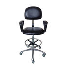เก้าอี้ป้องกันไฟฟ้าสถิตย์หนัง PU ที่สะดวกสบายปรับความสูงได้เก้าอี้ ESD ที่เหมาะกับการทำงาน