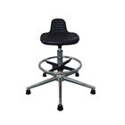 300 Lbs Polyurethane ESD Safe Chairs เก้าอี้สตูล ESD w / Chrome Foot Ring นิวเมติก
