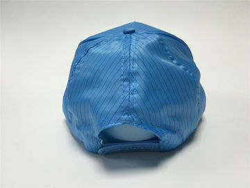 Static Dissipative ESD Safe เสื้อผ้า ESD Hat การออกแบบ Unisex พร้อมหัวเข็มขัดสำหรับการปรับขนาด