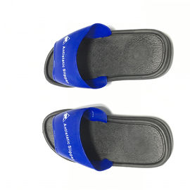 รองเท้าแตะ PVC แบบซักได้ประหยัด ESD Safety Shoes สีน้ำเงิน Upper W / Black Sole