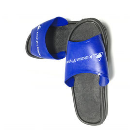 รองเท้าแตะ PVC แบบซักได้ประหยัด ESD Safety Shoes สีน้ำเงิน Upper W / Black Sole
