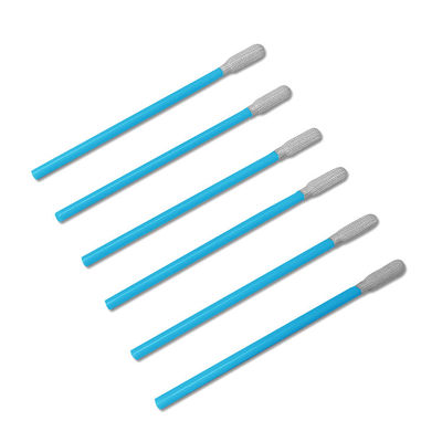 PS743 การทําความสะอาดช่องว่าง สับห้องสะอาด Stick PP Handle Polyester Tip สับห้องสะอาดอุตสาหกรรม