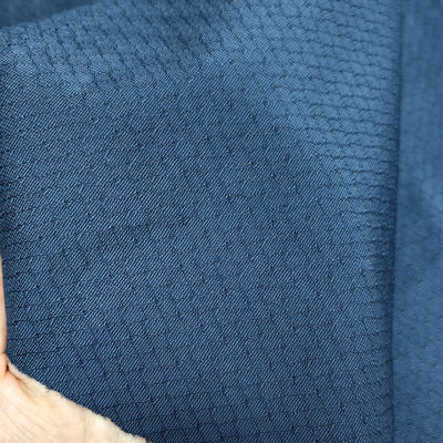 เนื้อผงแอนติสแตตติก 6 มม ไดมอนด์ นาวีสีน้ําเงิน สวมสําหรับเสื้อ ESD และเสื้อโปโล