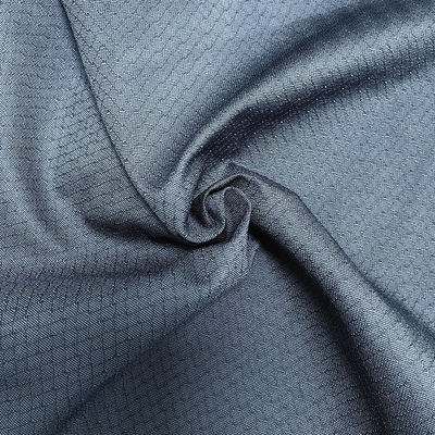 เนื้อผงแอนติสแตตติก 6 มม ไดมอนด์ นาวีสีน้ําเงิน สวมสําหรับเสื้อ ESD และเสื้อโปโล
