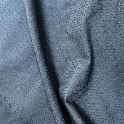 เนื้อผงแอนติสแตตติก 6 มม ไดมอนด์ นาวีสีน้ําเงิน สวมสําหรับเสื้อ ESD และเสื้อโปโล