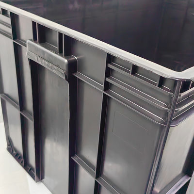 800*400*230มม กล่องการนําไฟฟ้ากล่องพลาสติก ESD อะไหล่อิเล็กทรอนิกส์กล่องสีดํากล่องกันสแตติก