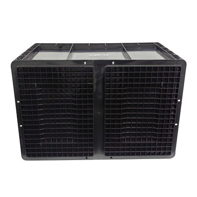 600*400*230mm สีดํา ESD กล่องพลาสติกกันสติกกล่องอะไหล่อิเล็กทรอนิกส์กล่องกันสติกกล่องสําหรับอุตสาหกรรมอิเล็กทรอนิกส์