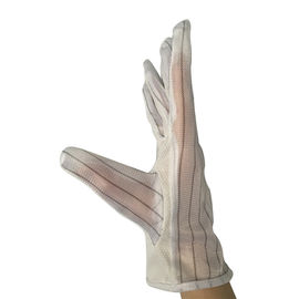 M / L ถุงมือป้องกันไฟฟ้าสถิตย์กันลื่นปาล์มพร้อมมือลายโพลีเอสเตอร์ 10 มม. Back