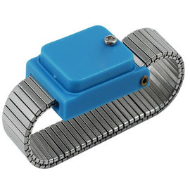 1 Meg Ohm Resistor ESD Safe Silver Black Blue Metal Cordless Anti-Static Wrist Band