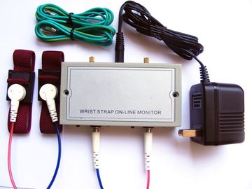 สายรัดข้อมือ ESD 110V / 220V บนสายจอภาพ สายรัดคู่ที่รองรับอะแดปเตอร์ไฟฟ้า