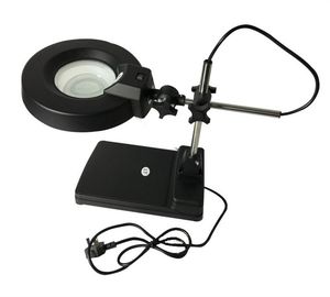 ESD Safe Fluorescent Illuminated Magnifying Lamp เลนส์เดสก์ท็อป T9 22 วัตต์