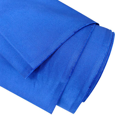 สีน้ําเงิน 100% ผ้าปูน ผ้ากันไฟ ผ้ากันสแตตติก ผ้ากันสแตตติก ESD ผ้าเสื้อกันไฟ