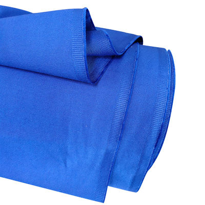 สีน้ําเงิน 100% ผ้าปูน ผ้ากันไฟ ผ้ากันสแตตติก ผ้ากันสแตตติก ESD ผ้าเสื้อกันไฟ
