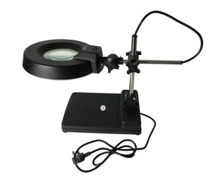 ESD Safe Fluorescent Illuminated Magnifying Lamp เลนส์เดสก์ท็อป T9 22 วัตต์