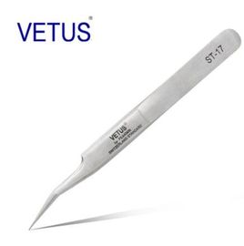 สีโลหะ เครื่องมือที่ไม่ปลอดภัย ESD VETUS แหนบสแตนเลสที่มีความแม่นยำ