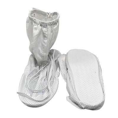รองเท้า ESD Anti Static สีขาว 5 มม เข็มขัด เนื้อผ้า ESD รองเท้ารองเท้าความปลอดภัย รองเท้ารองเท้ากันฝุ่นห้องสะอาด