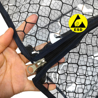 คุณภาพสูง ป้องกันสแตตติก PVC Grid Cover ESD SMT PCB Magazine Racks Cover เหมาะสําหรับ 355x320x563mm
