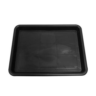 338x255x30mm Anti Static Square Tray สีดํา พลาสติกสี่เหลี่ยม ช่องอ่อน ESD เครื่องหมุนวงกลมอิเล็กทรอนิกส์