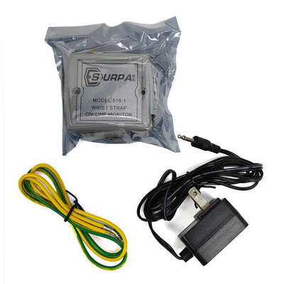 อุปกรณ์ติดตามออนไลน์ Anti Static Wrist Strap SURPA 518-1 เครื่องทดสอบสัญญาณเตือนอัตโนมัติ