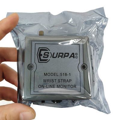 อุปกรณ์ติดตามออนไลน์ Anti Static Wrist Strap SURPA 518-1 เครื่องทดสอบสัญญาณเตือนอัตโนมัติ