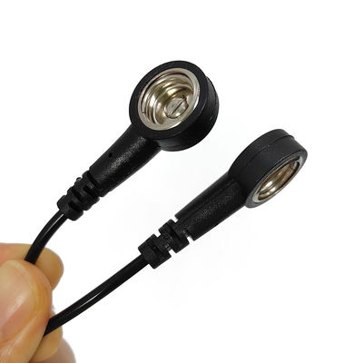 ESD แอนติสตาติก PU แกรนด์ไวร์ สีดํา สายตรง PU 30.5CM สําหรับ ESD Mat ด้วยทั้งสองปลาย 10MM Buckle