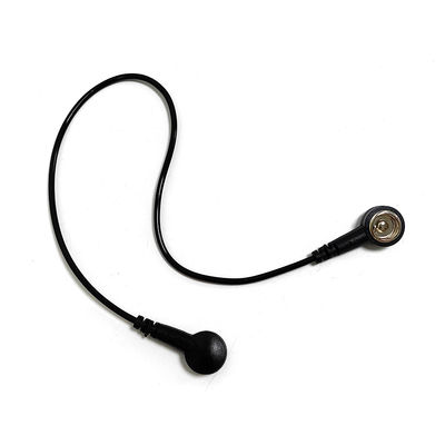 ESD แอนติสตาติก PU แกรนด์ไวร์ สีดํา สายตรง PU 30.5CM สําหรับ ESD Mat ด้วยทั้งสองปลาย 10MM Buckle