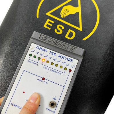 ถังขยะพลาสติกป้องกันไฟฟ้าสถิต ESD สีดำ ทรงสี่เหลี่ยม ขนาด 15 ลิตร สำหรับห้องคลีนรูม