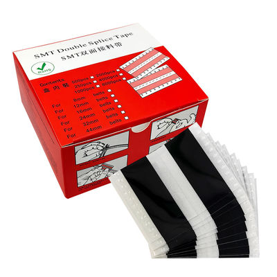เทปต่อสายพานลำเลียงแบบมีกาวสีดำ 12 มม. SMT ปลอดภัย ESD