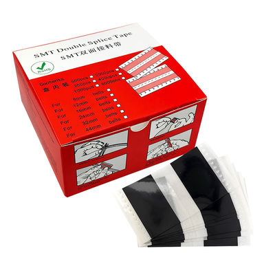 เทปต่อสายพานลำเลียงแบบมีกาวสีดำ 12 มม. SMT ปลอดภัย ESD