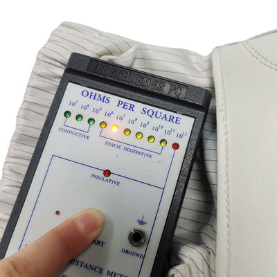 รองเท้านิรภัยหัวเหล็ก ESD ป้องกันไฟฟ้าสถิต สีขาว สำหรับชุดทำงานในโรงงานอุตสาหกรรม