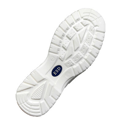 รองเท้าบูทหุ้มข้อสั้นแบบผสมผสานฟองน้ำป้องกันไฟฟ้าสถิต ESD สีขาว