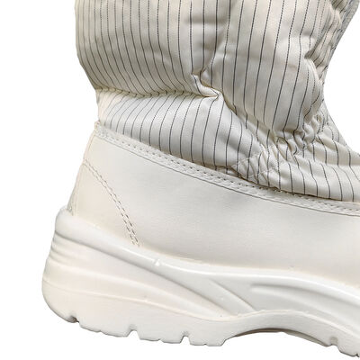 รองเท้าบูทหุ้มข้อสั้นแบบผสมผสานฟองน้ำป้องกันไฟฟ้าสถิต ESD สีขาว